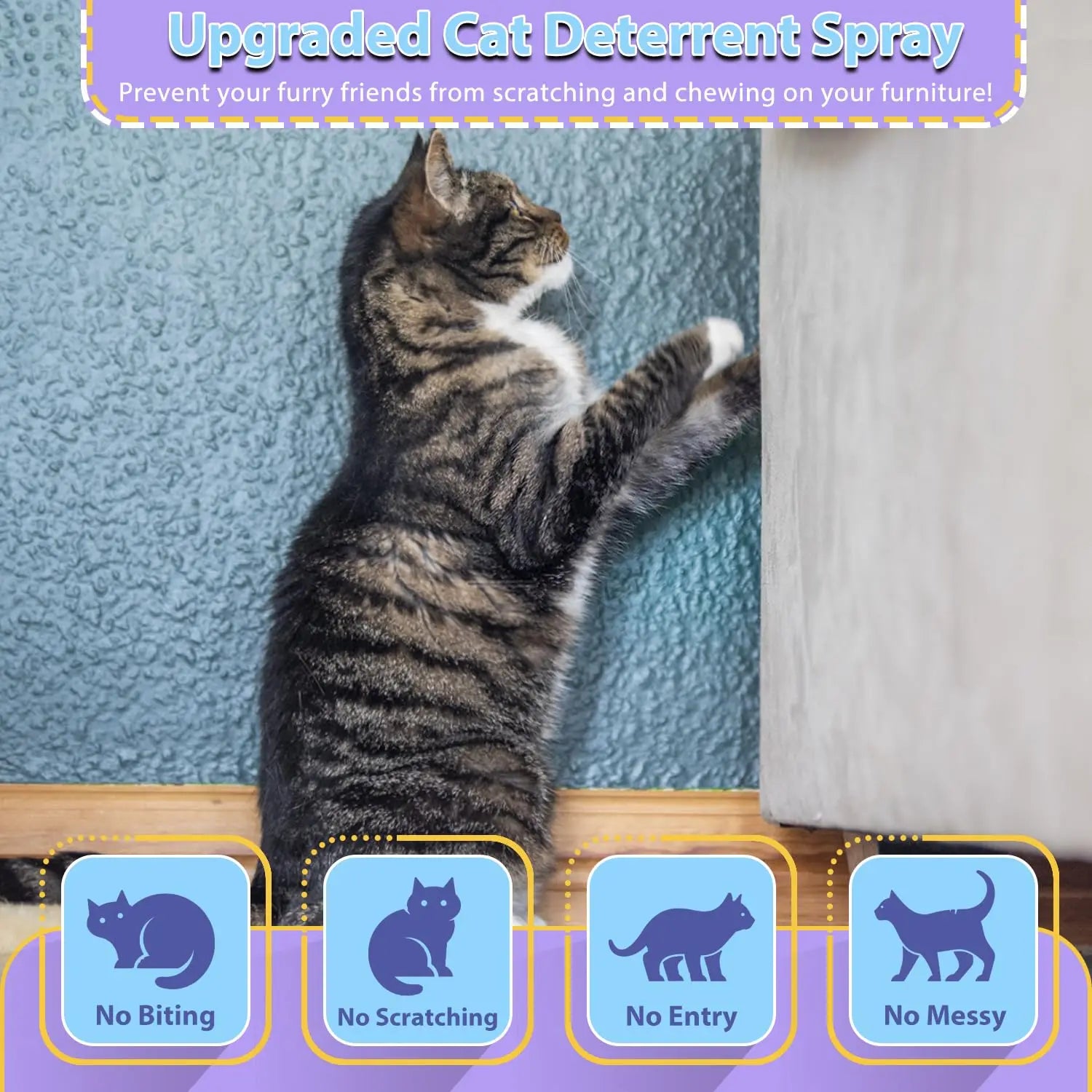 Spray anti-arranhões para gatos